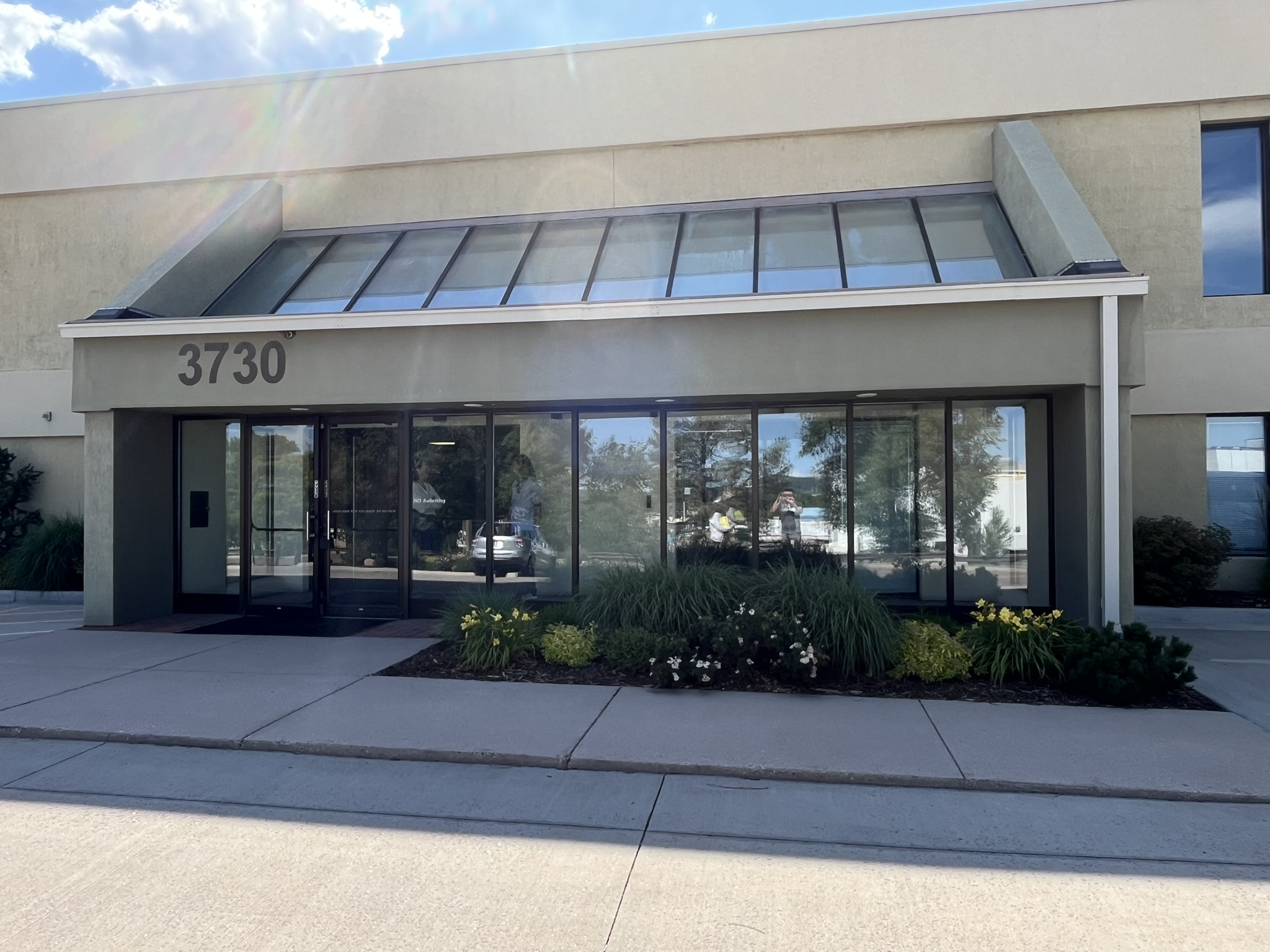 Front of office building