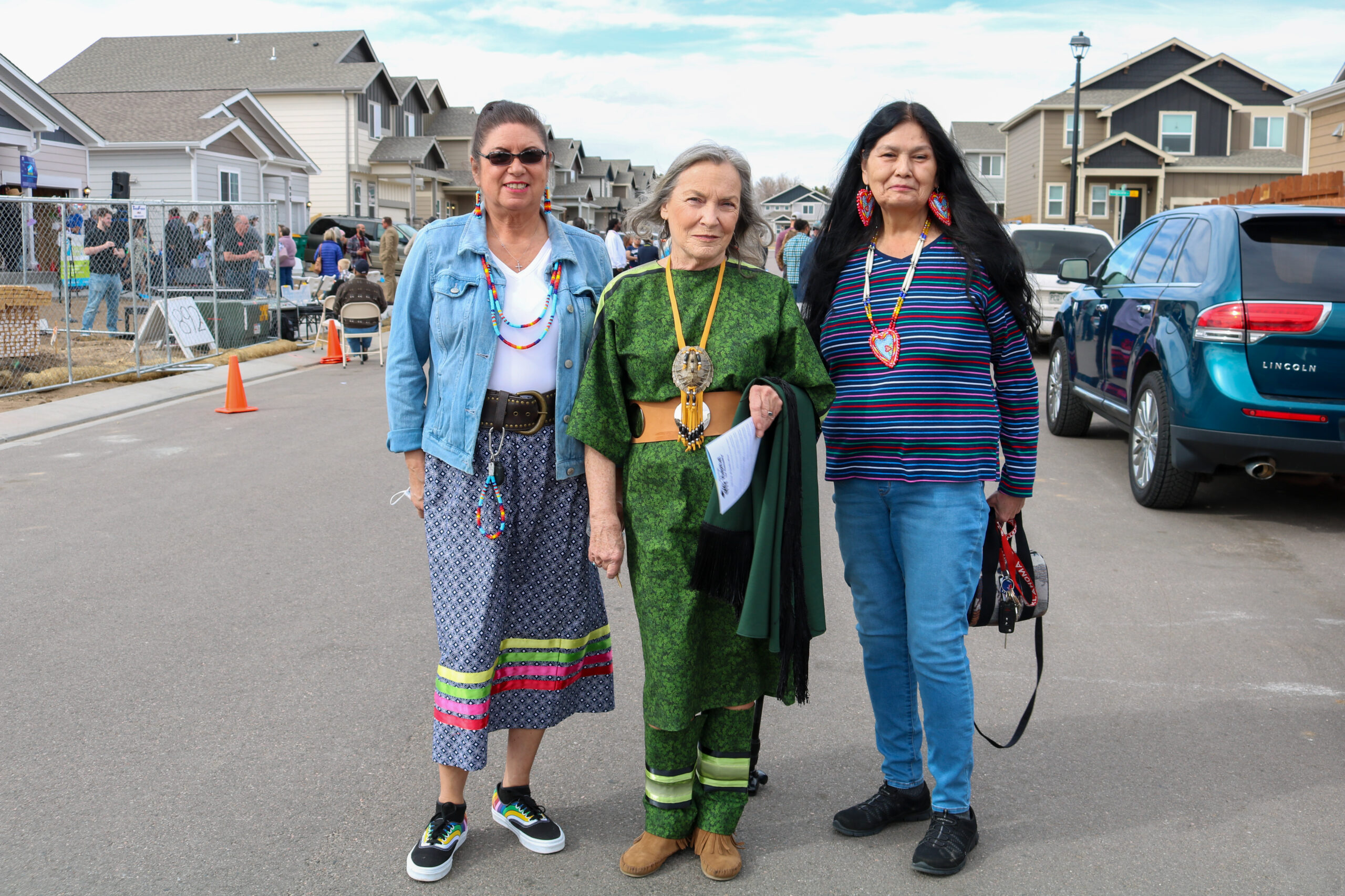 Three women from Native American Women's group