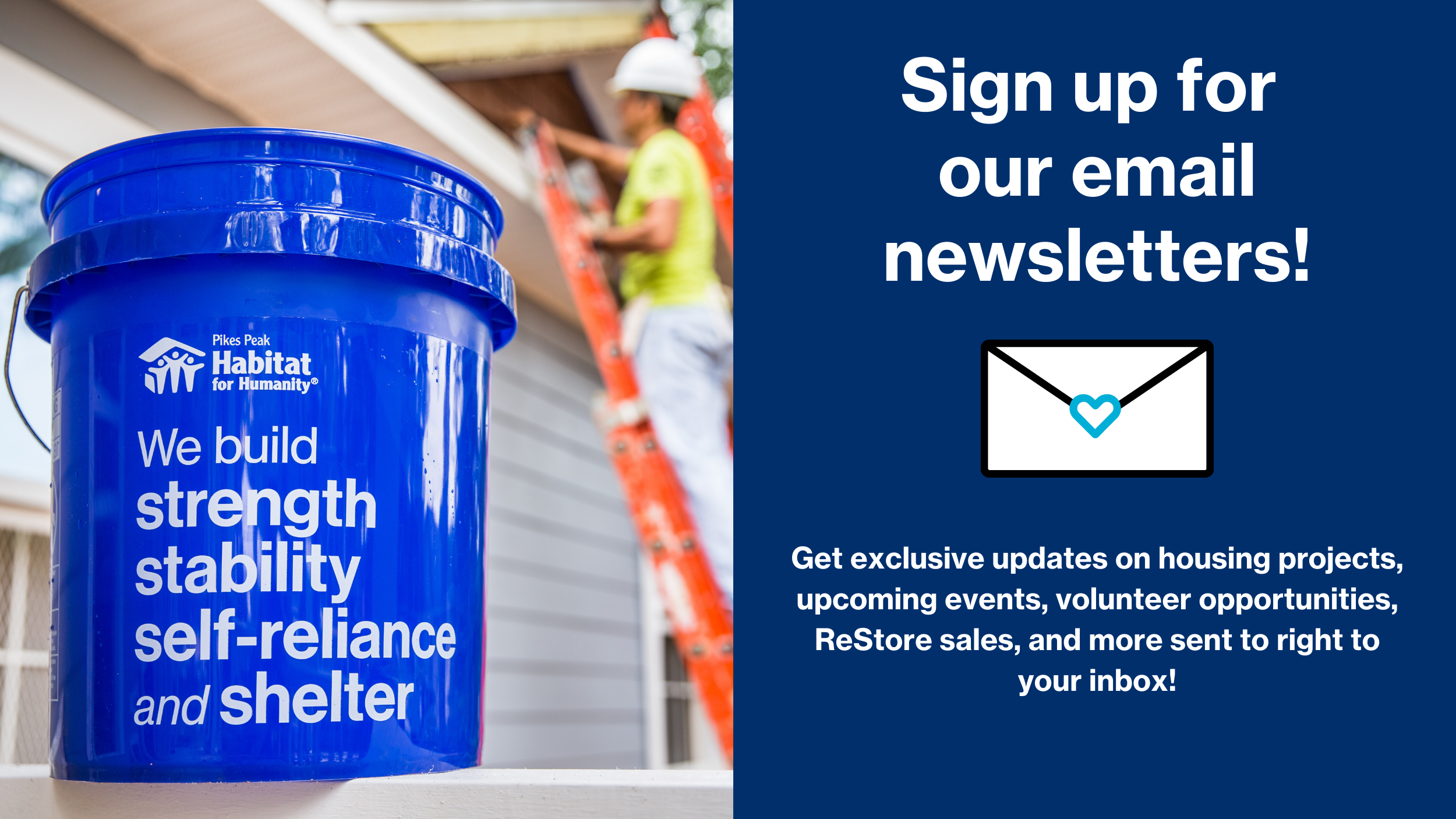 Sign Up for Our Email Newsletters Web Page Graphic