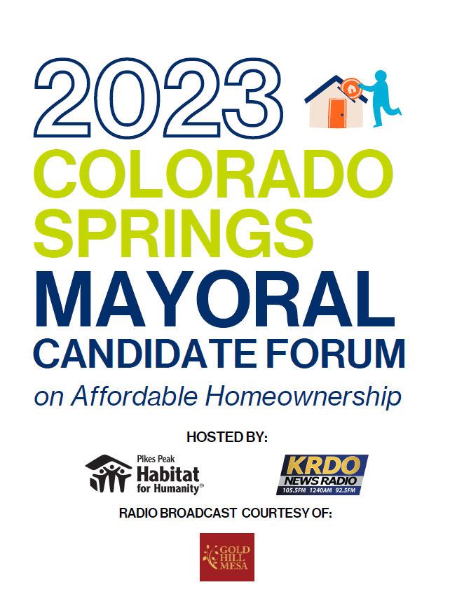 Colorado Springs Mayoral Candidate Forum booklet front page