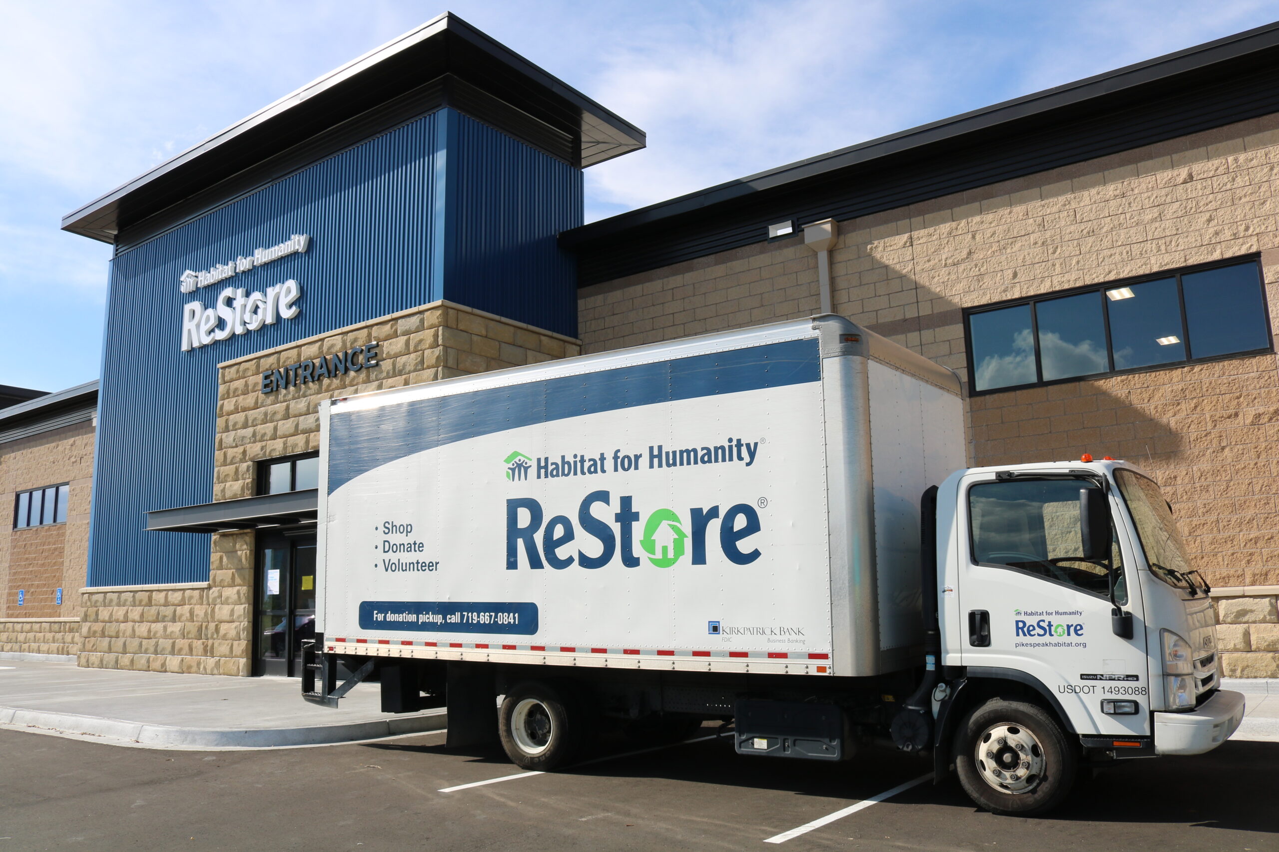 ReStore truck in front of northeast location