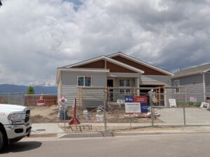 Veterans Build House in progress
