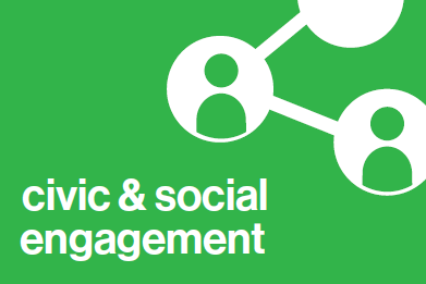 Civic and social engagement icon