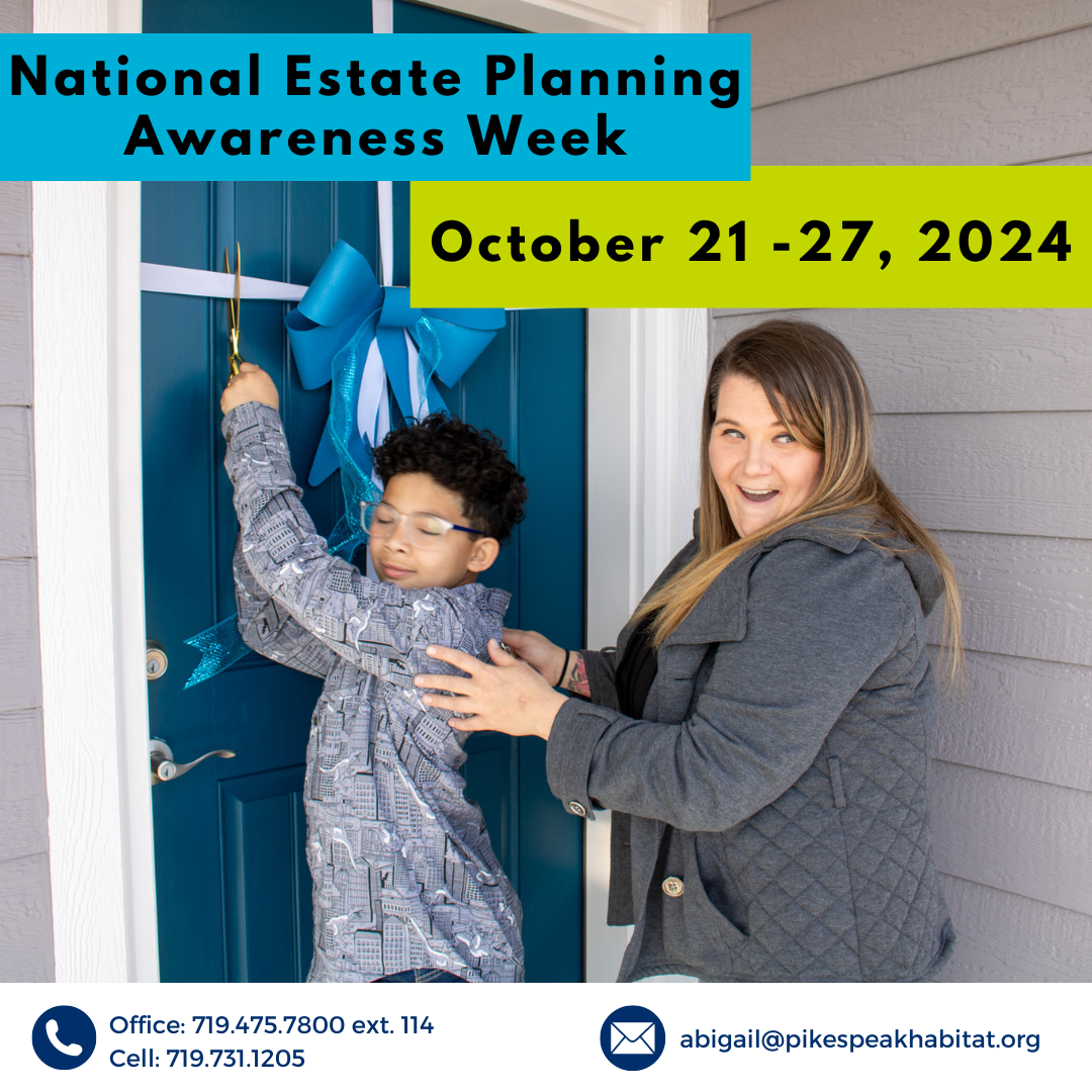 National Estate Planning Awareness Week image with same info as in text