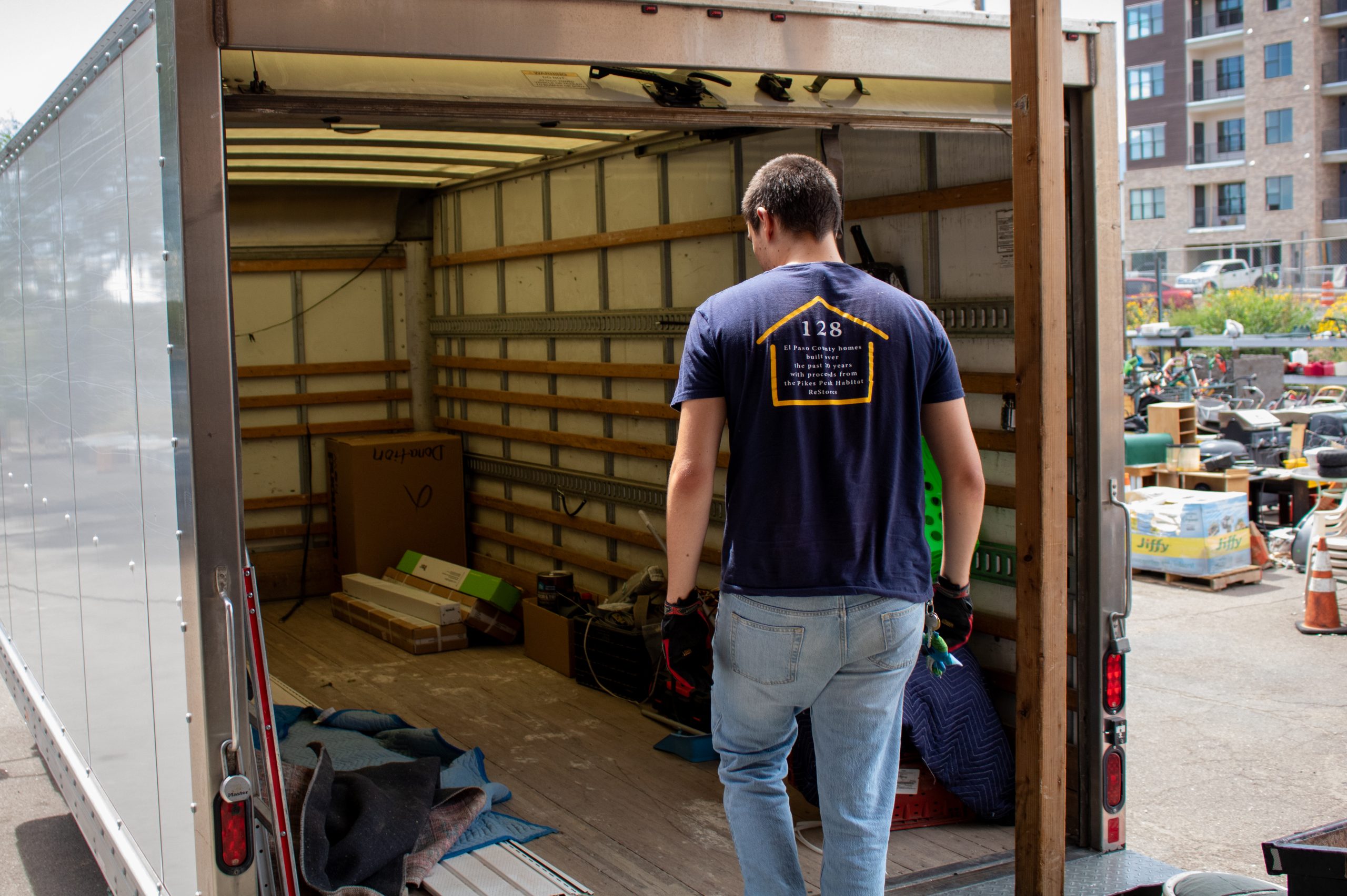 Donation truck at ReStore South